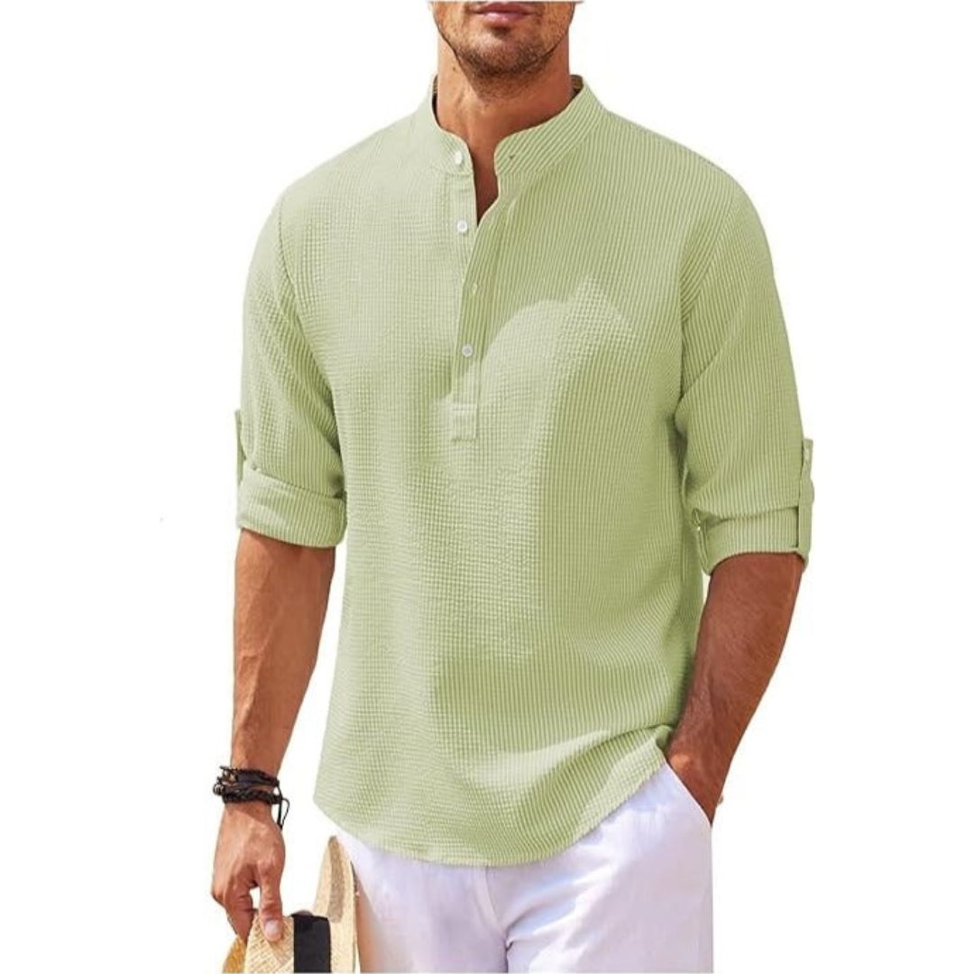Floyd | Casual Relaxed Fit Linen Shirt for Men - Image 3