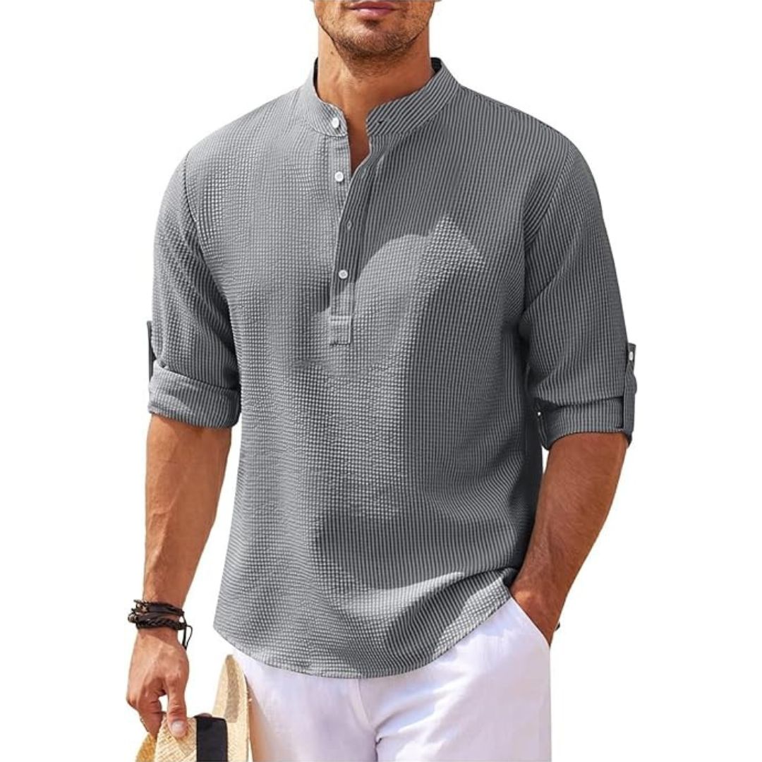Floyd | Casual Relaxed Fit Linen Shirt for Men - Image 4