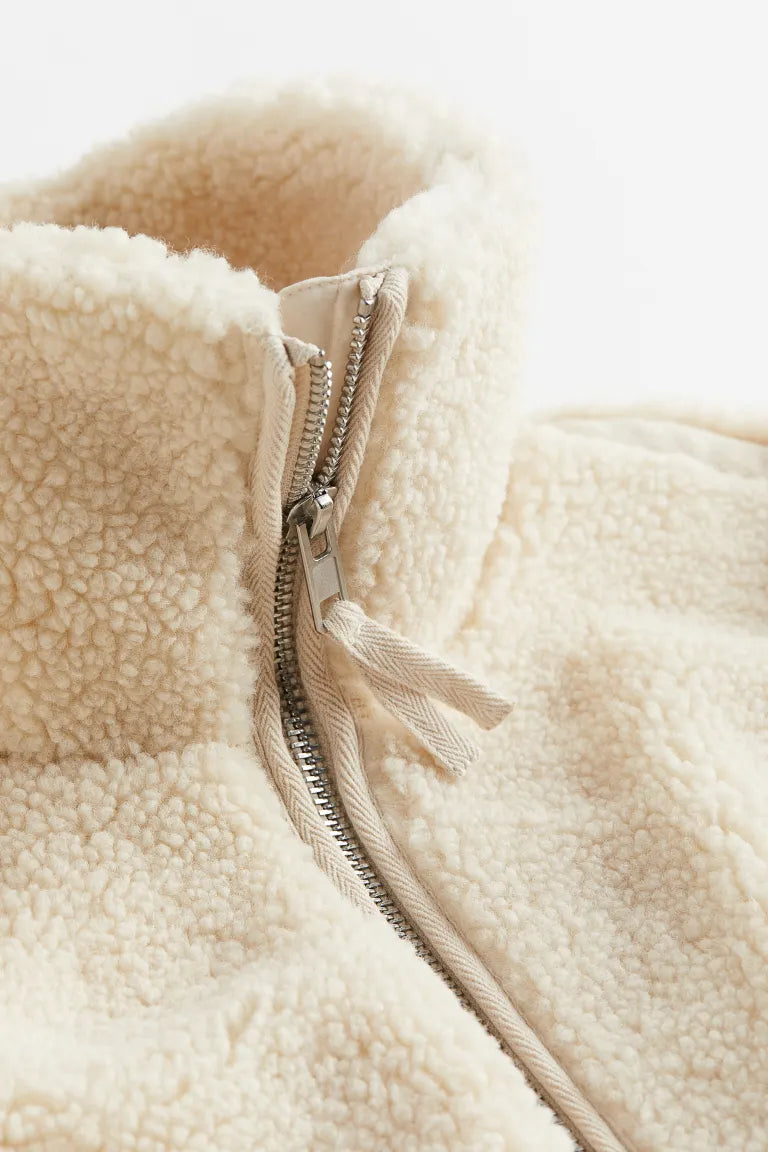Maureen | Women's Sherpa Zip-Up Coat - Image 5