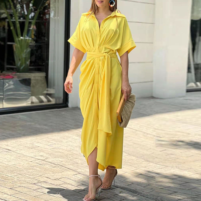 Susan | Elegant Summer Liora Drape Dress for Stylish Comfort - Image 4