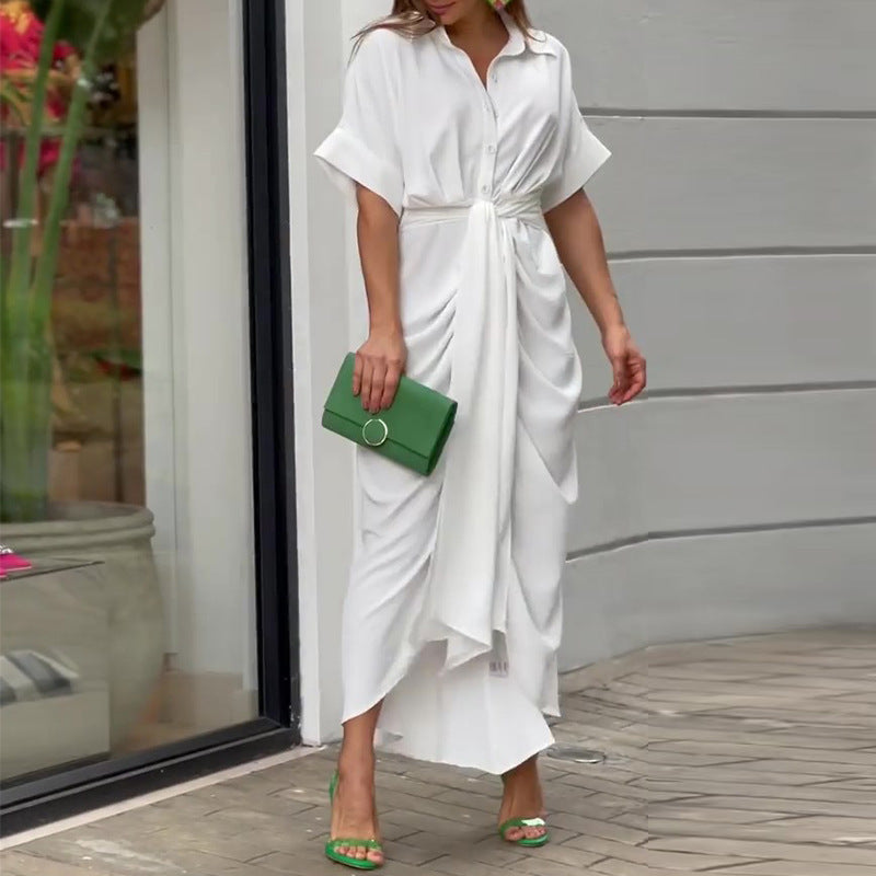 Susan | Elegant Summer Liora Drape Dress for Stylish Comfort - Image 2
