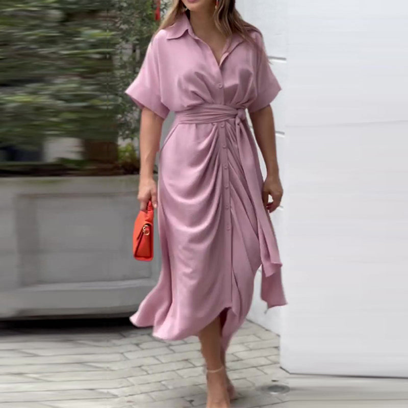 Susan | Elegant Summer Liora Drape Dress for Stylish Comfort - Image 6