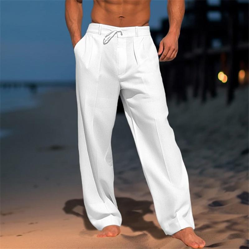Mason | Unicoloured Relaxed Linen Trousers for Summer Style - Image 2