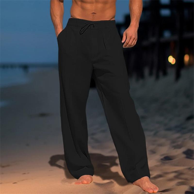 Mason | Unicoloured Relaxed Linen Trousers for Summer Style - Image 4
