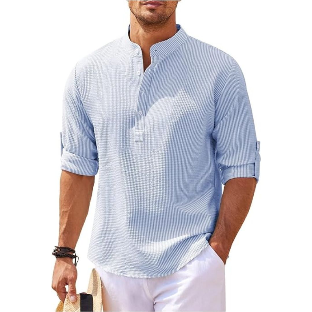 Floyd | Casual Relaxed Fit Linen Shirt for Men - Image 5