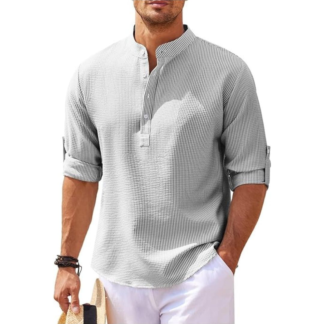 Floyd | Casual Relaxed Fit Linen Shirt for Men - Image 6