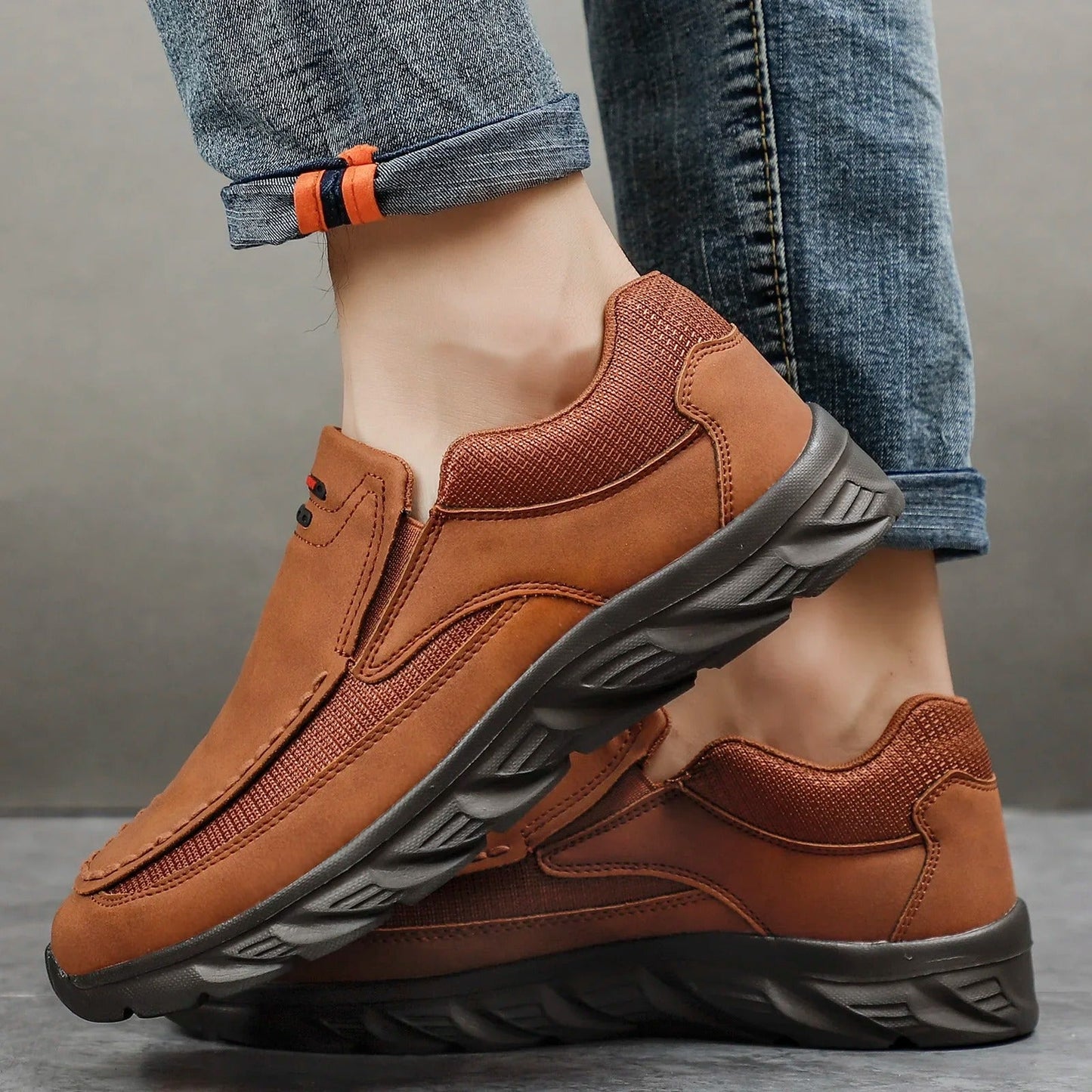 Sebastian | Men's Casual Leather Sneakers with Comfort - Image 4