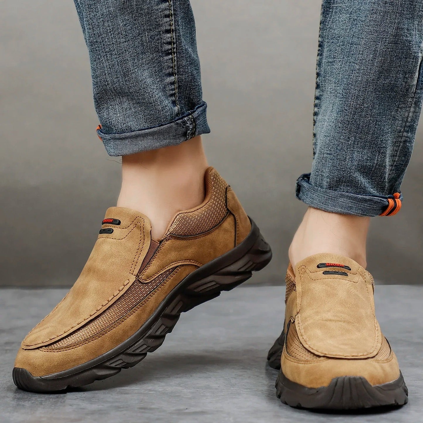 Sebastian | Men's Casual Leather Sneakers with Comfort - Image 6