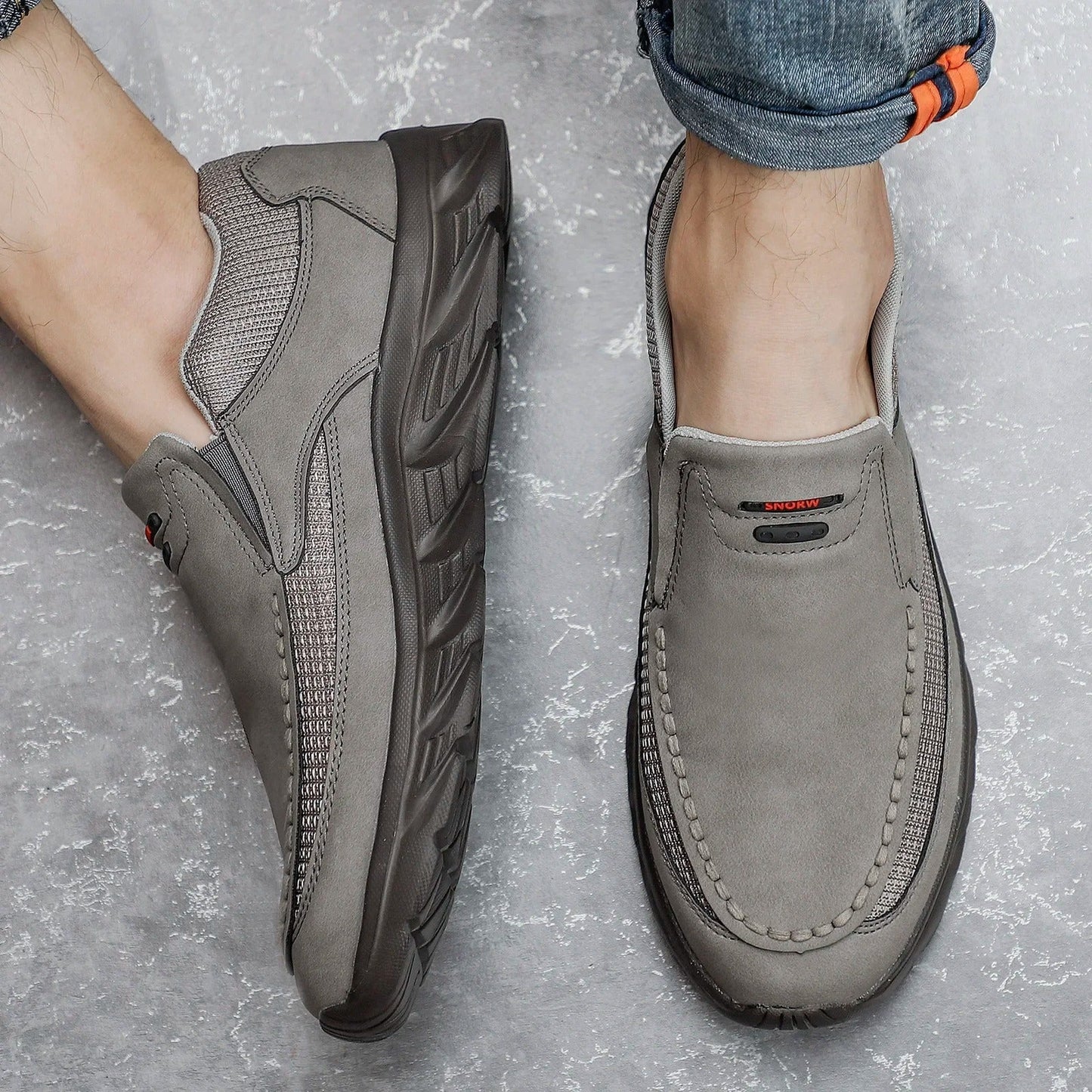 Sebastian | Men's Casual Leather Sneakers with Comfort - Image 8