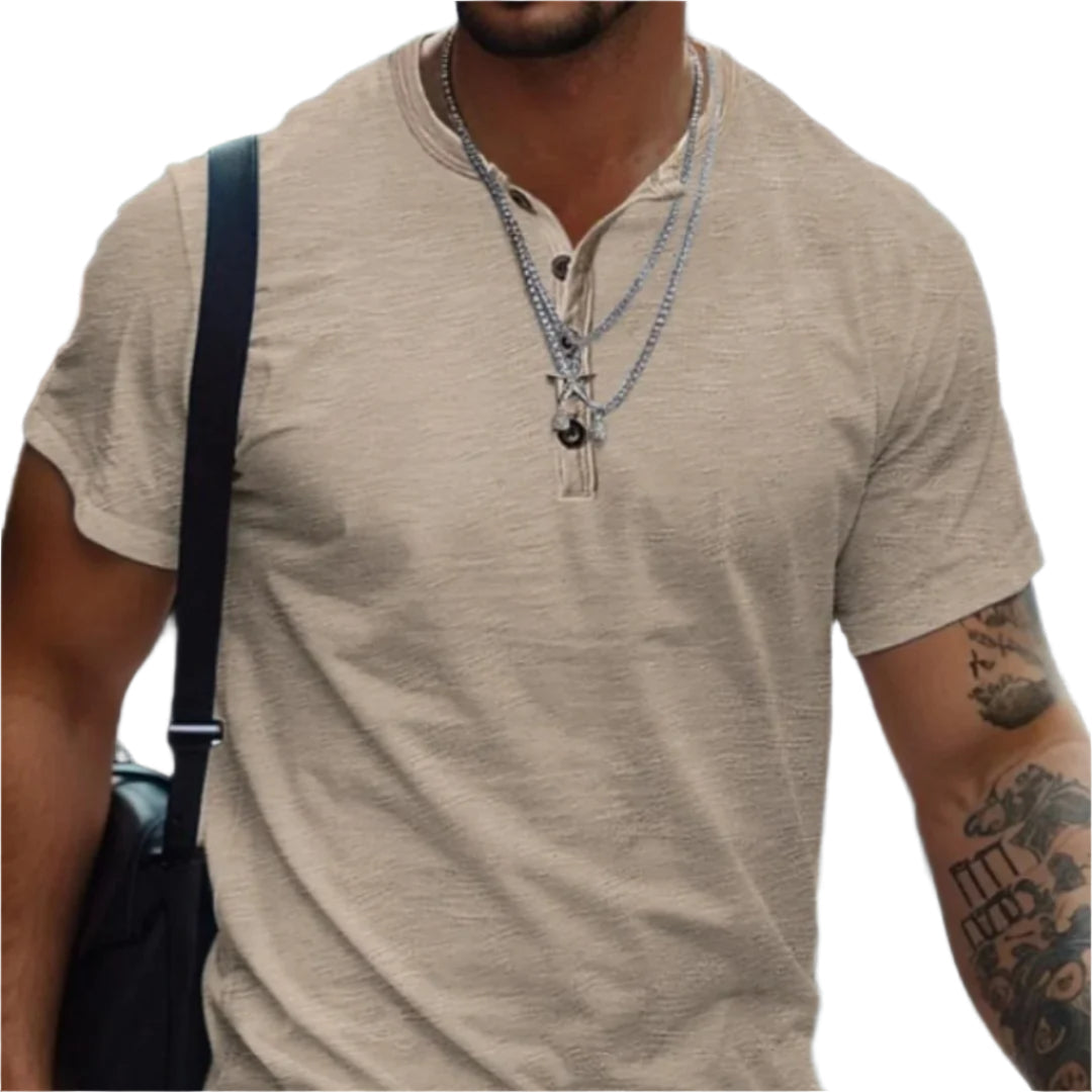 Clinton | Classic Crew Neck T-Shirt in Solid Colors - Image 1