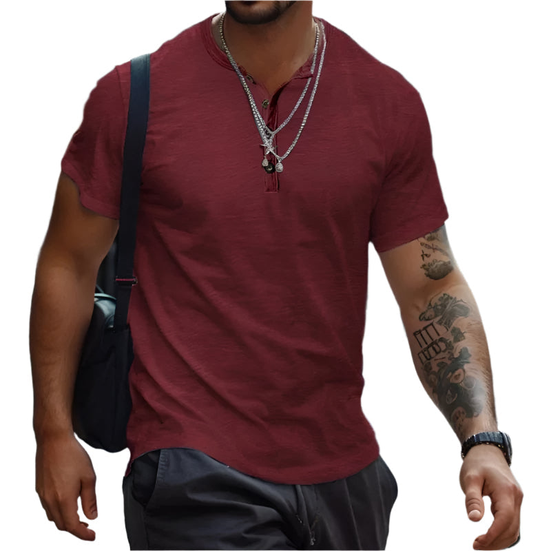 Clinton | Classic Crew Neck T-Shirt in Solid Colors - Image 2