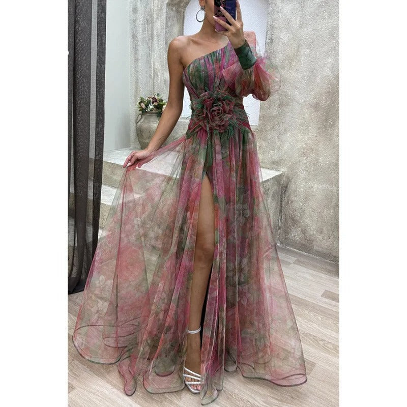 Norma | Elegant ORNELLA Maxi Dress in Sheer Floral Design - Image 6