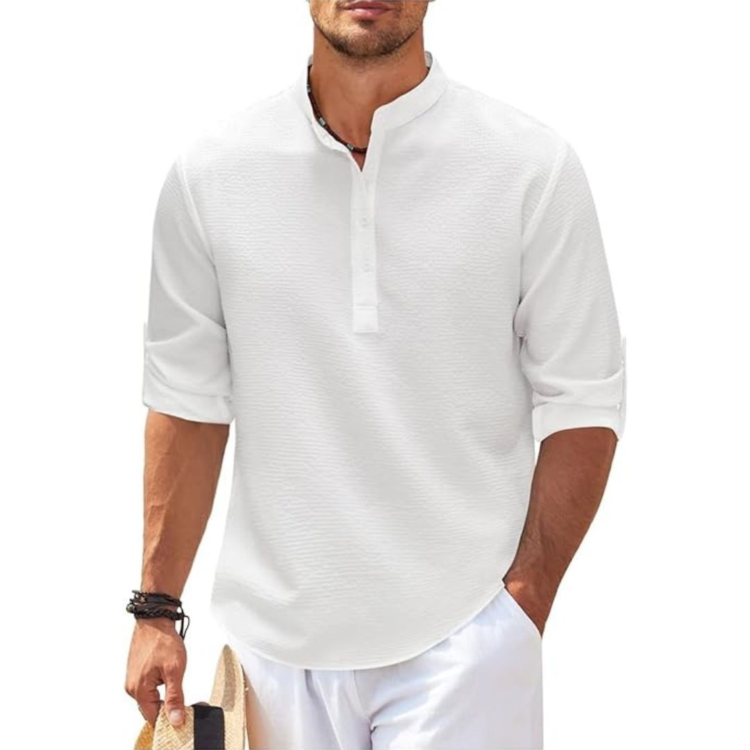 Floyd | Casual Relaxed Fit Linen Shirt for Men - Image 7