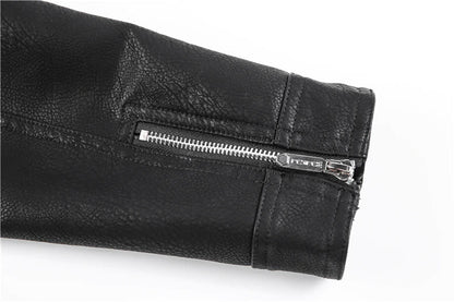 Ruben | Men's Slim-Fit Leather Biker Jacket - Image 8