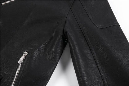 Ruben | Men's Slim-Fit Leather Biker Jacket - Image 9