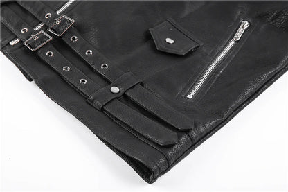 Ruben | Men's Slim-Fit Leather Biker Jacket - Image 10