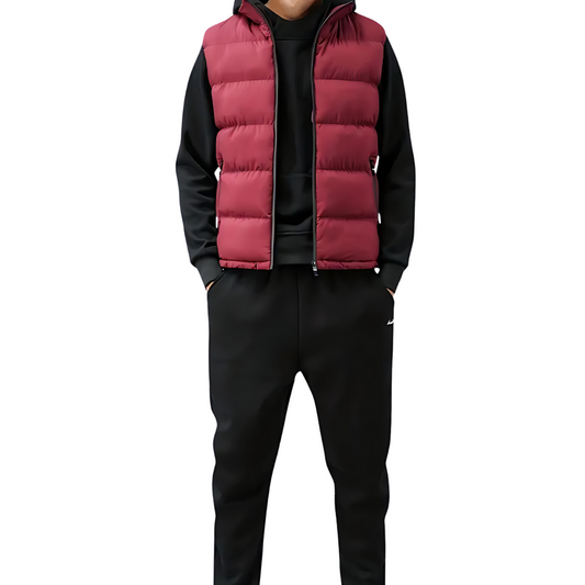 Walter | Men's Quilted Zip-Up Puffer Vest - Image 1