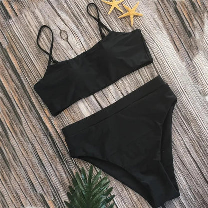 Couture-moda | Women’s Waisted Bikini Swimsuit - Tummy Control, Padded Two-Piece - Image 4