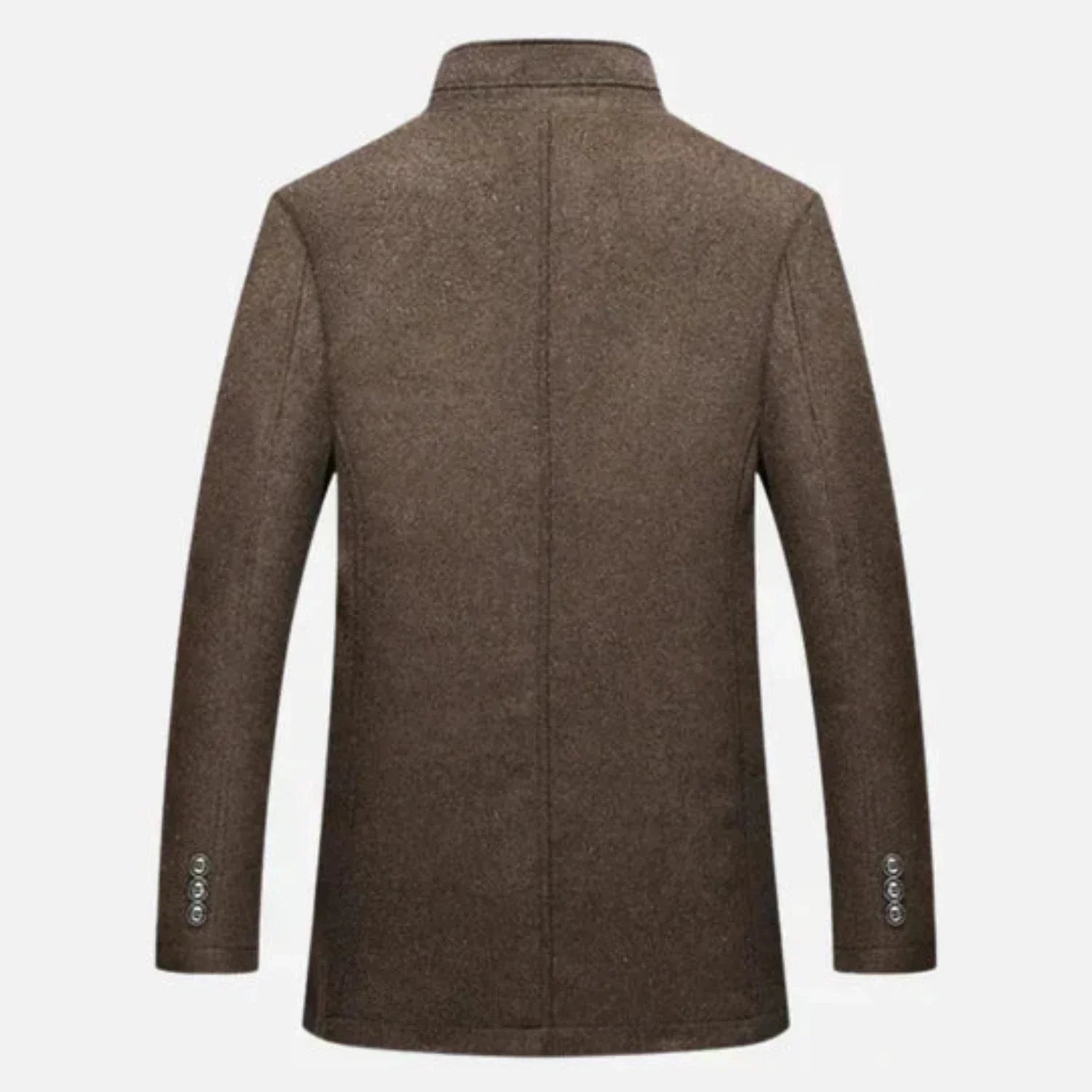 Edward | Men's Mid-Length Stand Collar Overcoat - Image 5