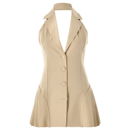 Bonnie | Elegant Mini Dress with Pleated Skirt for Parties & Casual Wear - Image 7