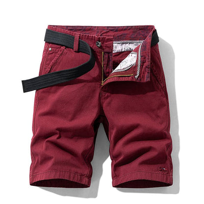 Demetrius | Knee-length Stylish Shorts with Belt & Pockets - Image 3