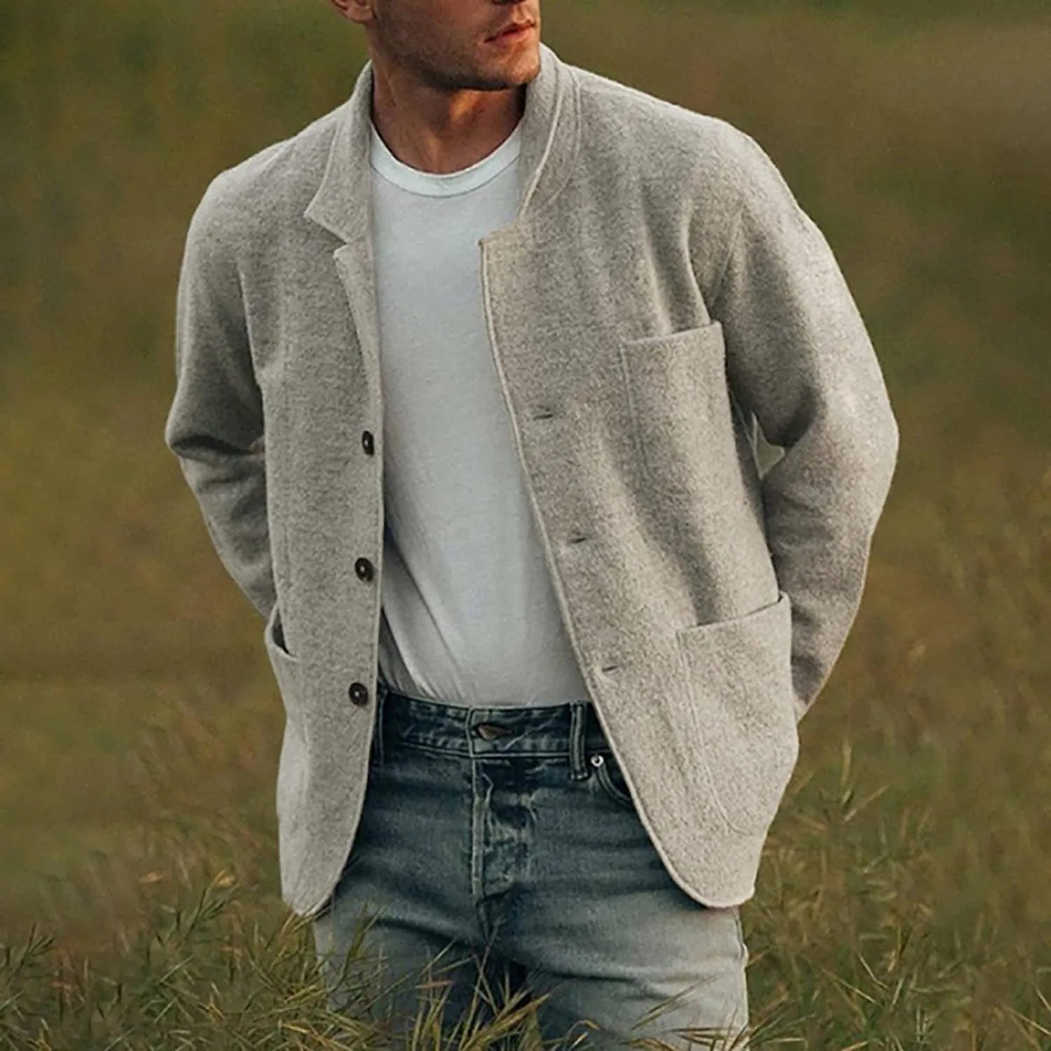 John | Elegant Blazer for Men with Pockets - Image 1