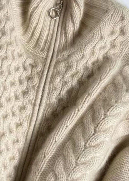 Katelyn | Women's Zip-Up Cable Knit Cardigan - Image 2