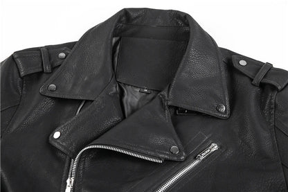 Ruben | Men's Slim-Fit Leather Biker Jacket - Image 6