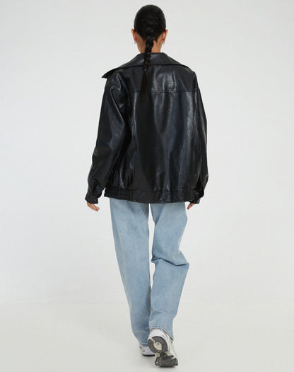 Sylvia | Women's Oversized Bomber Jacket - Image 6
