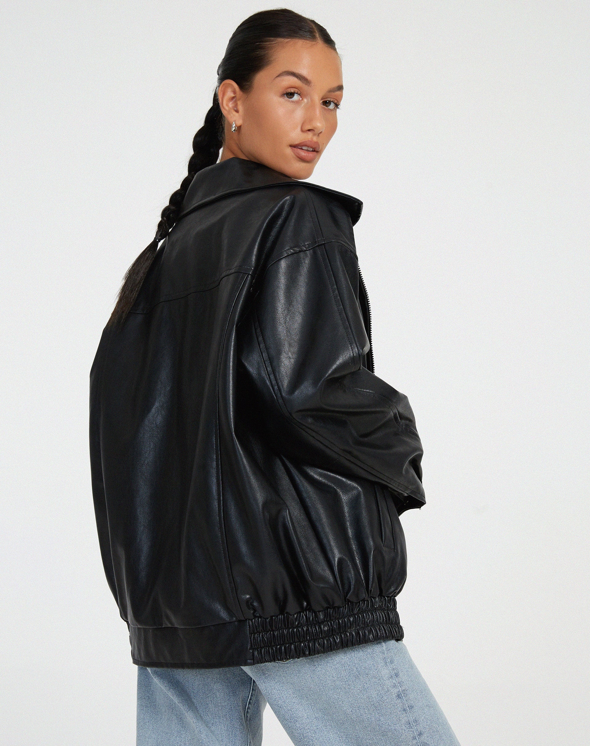 Sylvia | Women's Oversized Bomber Jacket - Image 8