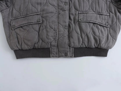 Sylvia | Women's Oversized Bomber Jacket - Image 6