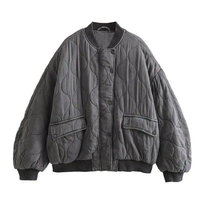 Sylvia | Women's Oversized Bomber Jacket - Image 1