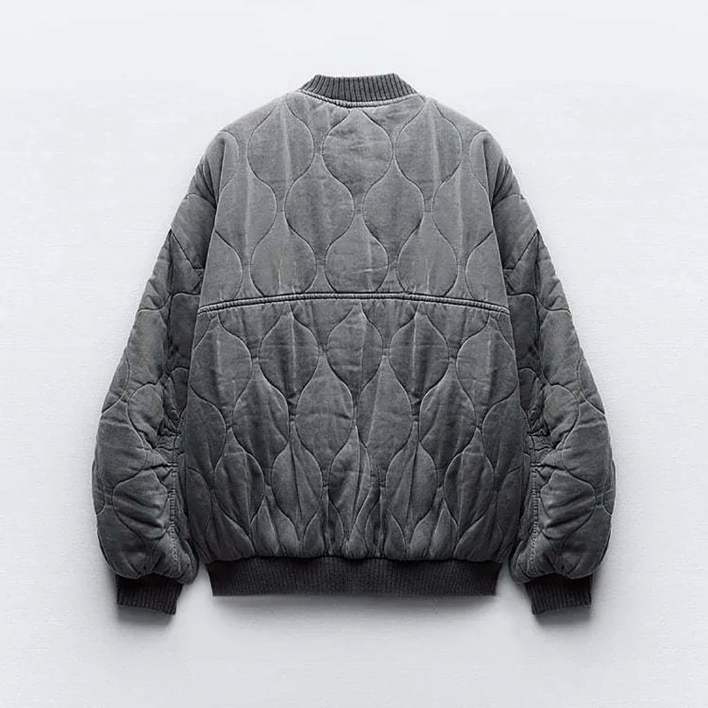 Sylvia | Women's Oversized Bomber Jacket - Image 4