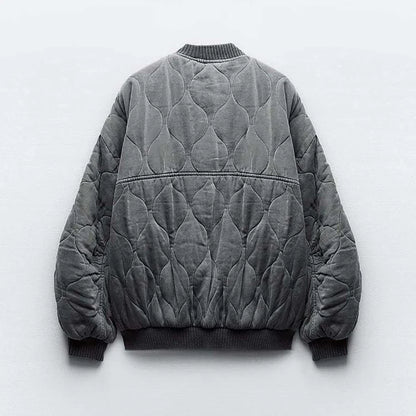 Sylvia | Women's Oversized Bomber Jacket - Image 4