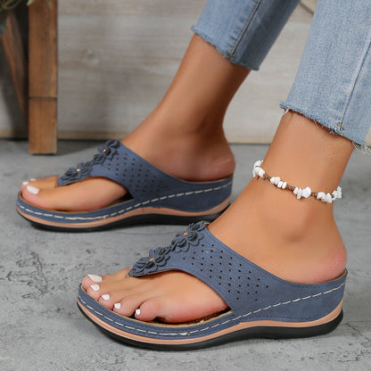 Trinity | Comfortable Floral Detail Flip-Flops for Women - Image 1