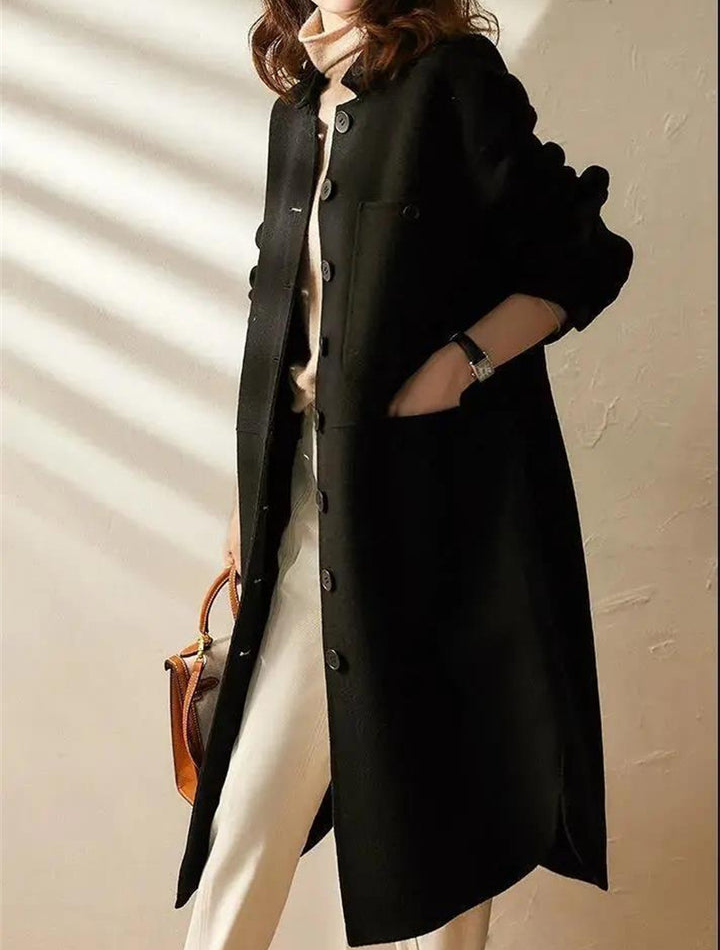 Maria | Women's Button Front A-Line Coat - Image 1