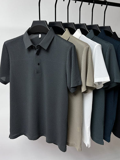 Samuel | Stylish Performance Polo Shirt for Men - Image 9