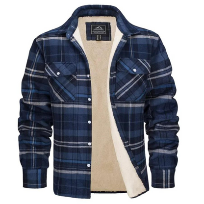 Ross | Men's Sherpa Lined Flannel Shirt Jacket - Image 7
