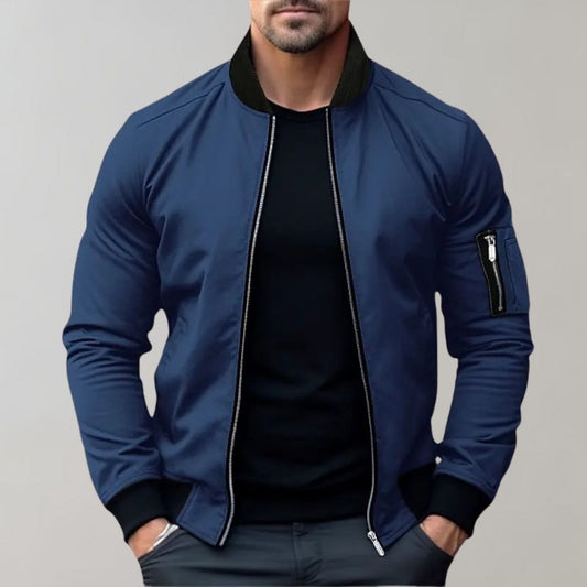 Darryl | Men's Zip-Up Bomber Jacket - Image 1