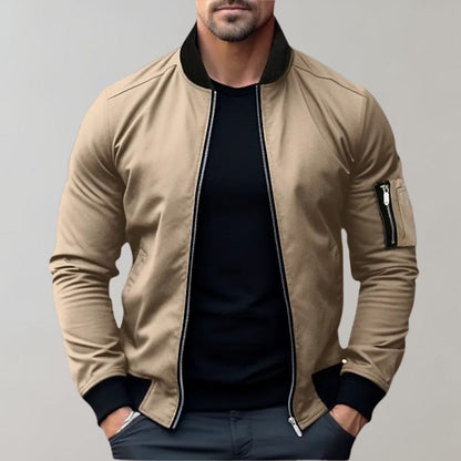 Darryl | Men's Zip-Up Bomber Jacket - Image 2