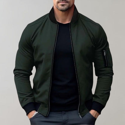 Darryl | Men's Zip-Up Bomber Jacket - Image 4
