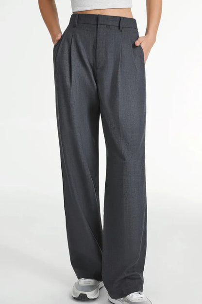 Janine | Charcoal Tailored Pants for Effortless Elegance - Image 3