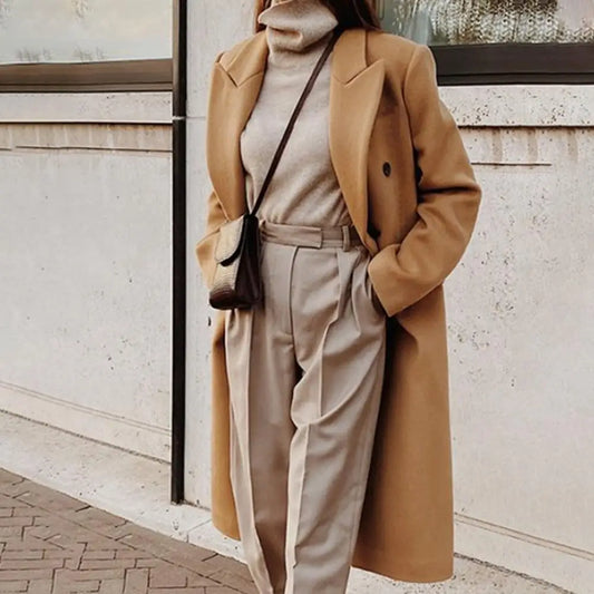 Summer | Women's Double-Breasted Long Coat - Image 2