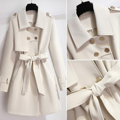 Yvette | Women's Double-Breasted Belted Trench Coat - Image 3
