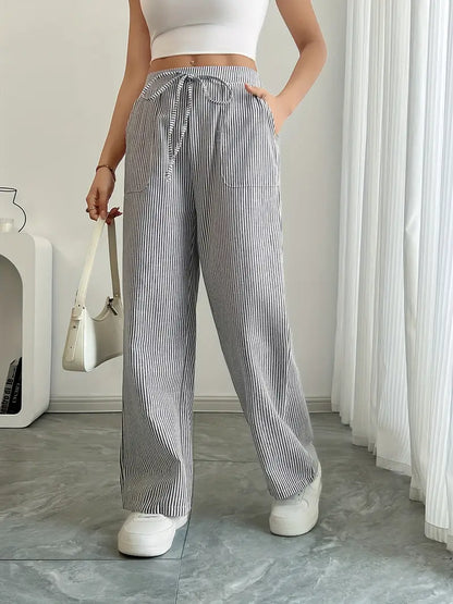 Linda | Elegant Striped Pants with Pockets in Trendy Colors - Image 24
