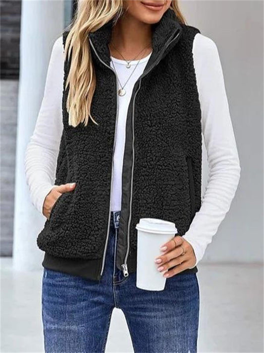 Margaret | Women's Fleece Full Zip Vest - Image 1