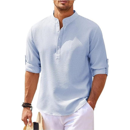Floyd | Casual Relaxed Fit Linen Shirt for Men - Image 5